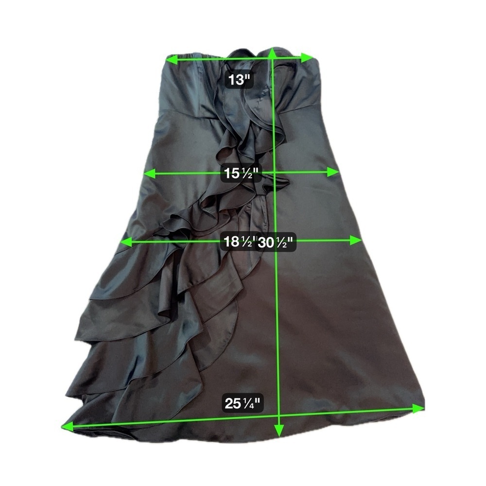 The Limited Event Black Strapless Ruffle Cocktail Dress Women’s 2 – Formal LBD - Picture 13 of 16